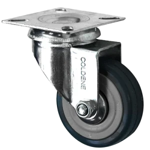 Economy Grey Rubber Swivel Castor Image