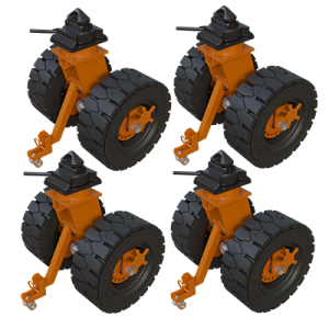 Coldene - Import Range Container Castors - 6 Tonne Rough Terrain Set of Four Swivel Main Image