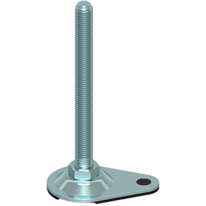 Coldene-Zinc-Steel-Foot-Laser-Cut-Stamped-Galvinised-Articulated-Tilted-Mild-Steel-Screw-Fix-Single-Bolt-Down-65-x-99-mm-Teardrop-Shaped-Galvinised-Mild-Steel-Base